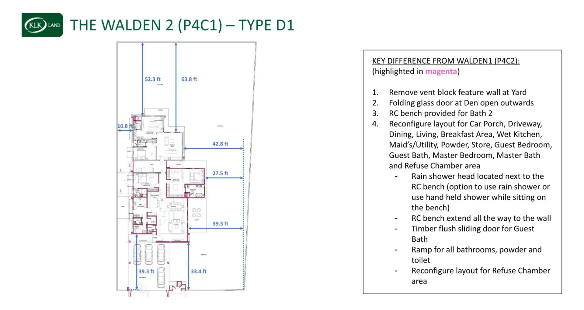 The Walden 2 floor plan, Type D1, 3,928 sq ft