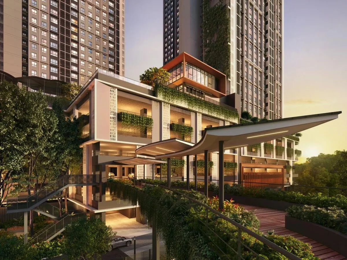 Trybe Residences link bridge and walkway, artist's impression