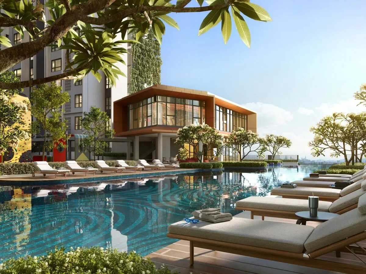 Trybe Residences swimming pool deck, artist's impression