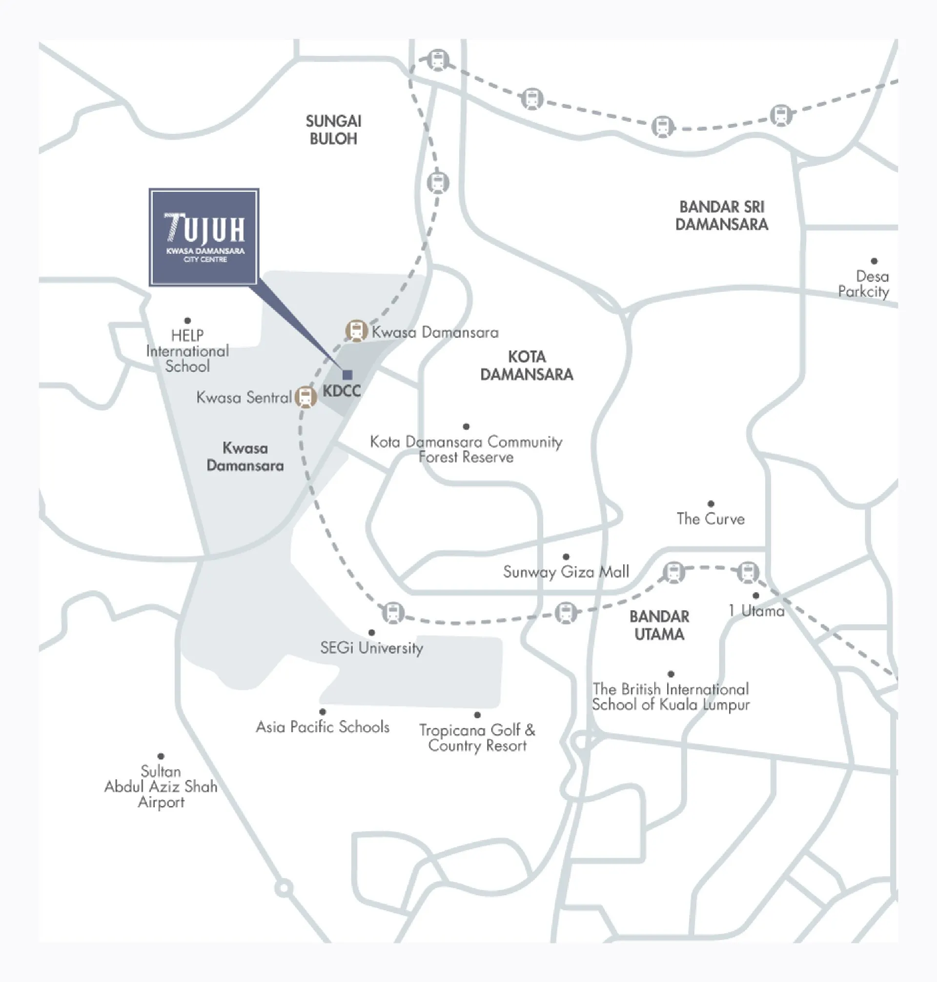 Tujuh Residences location